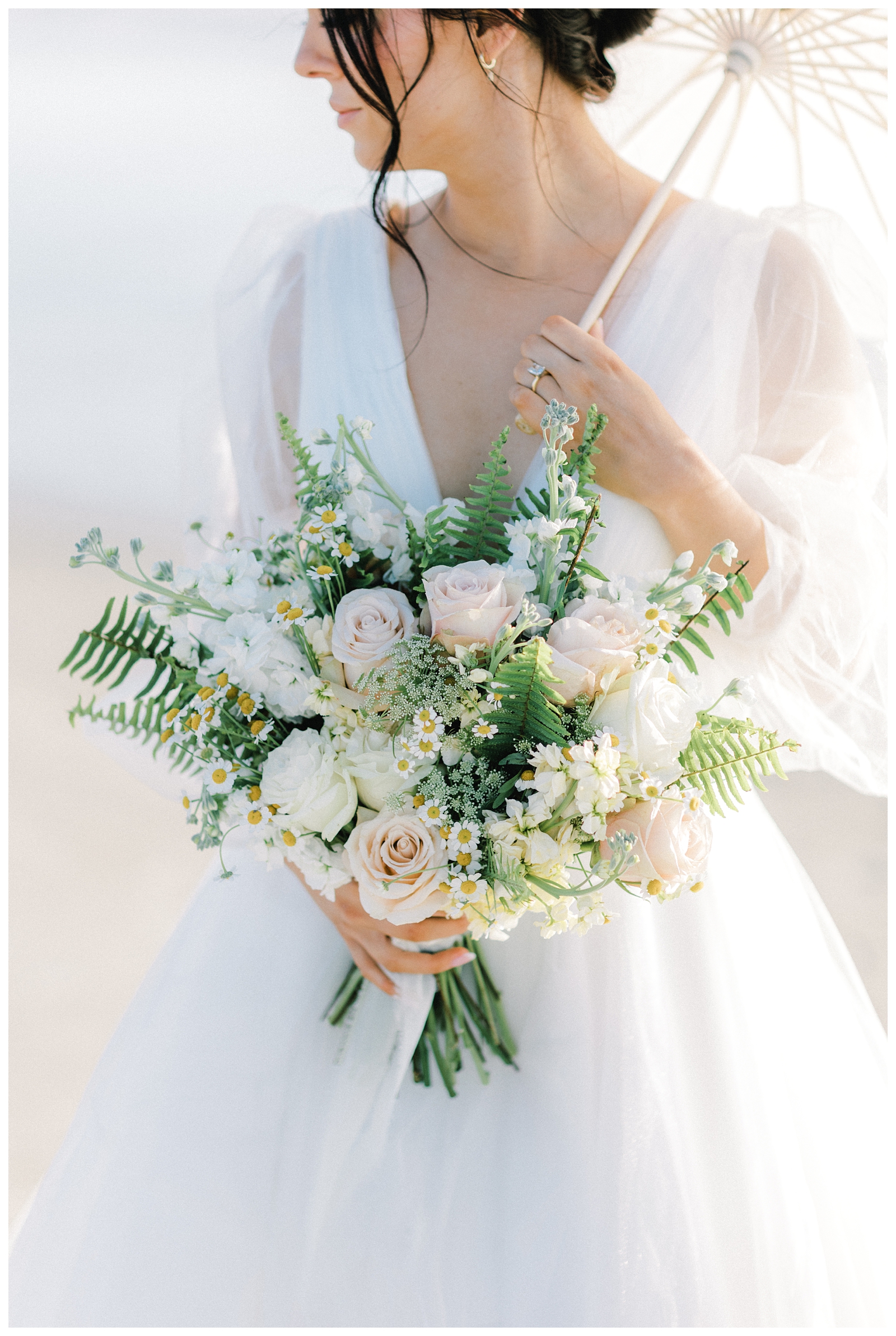 Garden Roses and Chamomile, weddings photograph by LRA Photo